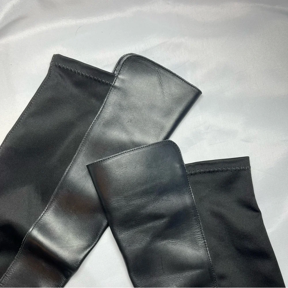 Dolce Vita Ember Black Leather Over-the-Knee Boots Size 6.5